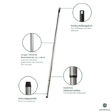 Teleskopstiel - Besenstiel Hovedal