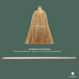 Strohbesen, Reisstrohbesen mit Stiel