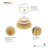 Ersatzkopf / Wechselkopf für Spülbürste Holz - Hovedal - 4er Set