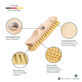 Schrubber – Schrupper aus Holz mit Naturborsten
